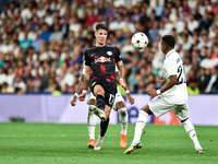 Dominik Szoboszlai during UEFA Champions League match between Real Madrid and RB Leipzig at Estadio Santiago Bernabeu on September 14, 2022...