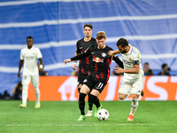 Timo Werner and Nacho during UEFA Champions League match between Real Madrid and RB Leipzig at Estadio Santiago Bernabeu on September 14, 20...