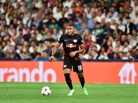 Christopher Nkunku during UEFA Champions League match between Real Madrid and RB Leipzig at Estadio Santiago Bernabeu on September 14, 2022...