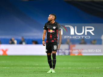 Christopher Nkunku during UEFA Champions League match between Real Madrid and RB Leipzig at Estadio Santiago Bernabeu on September 14, 2022...