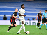 Aurelien Tchouameni during UEFA Champions League match between Real Madrid and RB Leipzig at Estadio Santiago Bernabeu on September 14, 2022...