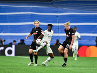 Aurelien Tchouameni during UEFA Champions League match between Real Madrid and RB Leipzig at Estadio Santiago Bernabeu on September 14, 2022...