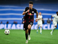 Dominik Szoboszlai during UEFA Champions League match between Real Madrid and RB Leipzig at Estadio Santiago Bernabeu on September 14, 2022...