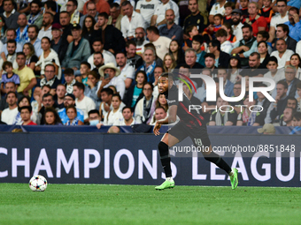 Christopher Nkunku during UEFA Champions League match between Real Madrid and RB Leipzig at Estadio Santiago Bernabeu on September 14, 2022...