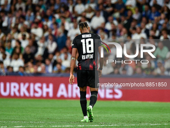 Christopher Nkunku during UEFA Champions League match between Real Madrid and RB Leipzig at Estadio Santiago Bernabeu on September 14, 2022...