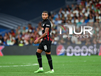 Christopher Nkunku during UEFA Champions League match between Real Madrid and RB Leipzig at Estadio Santiago Bernabeu on September 14, 2022...