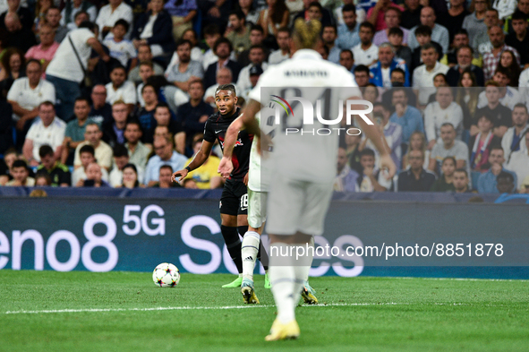 Christopher Nkunku during UEFA Champions League match between Real Madrid and RB Leipzig at Estadio Santiago Bernabeu on September 14, 2022...