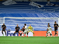 Marco Asensio scores a goal during UEFA Champions League match between Real Madrid and RB Leipzig at Estadio Santiago Bernabeu on September...