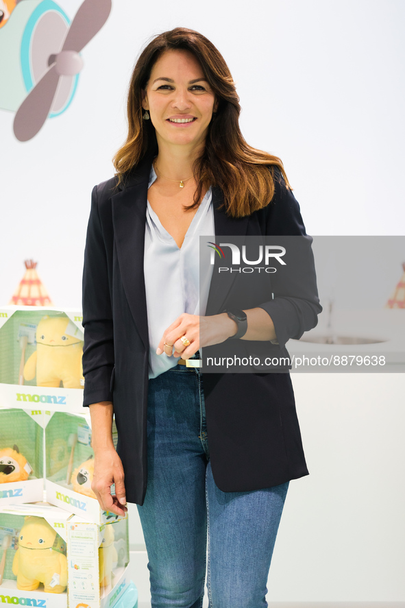 Fabiola Martinez poses to media during the inauguration of Moonz Center on September 19, 2022 in Madrid, Spain.  
