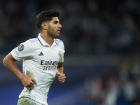 Marco Asensio right winger of Real Madrid and Spain celebrates after scoring his sides first goal during the UEFA Champions League group F m...