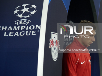 Willi Orban centre-back of RB Leipzig and Hungary prior the UEFA Champions League group F match between Real Madrid and RB Leipzig at Estadi...