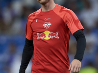 Timo Werner centre-forward Germany during the warm-up before the UEFA Champions League group F match between Real Madrid and RB Leipzig at E...