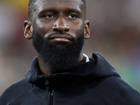 Antonio Rudiger centre-back of Real Madrid and Germany poses prior the UEFA Champions League group F match between Real Madrid and RB Leipzi...