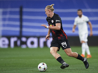 Xaver Schlager central midfield of RB Leipzig and Austria in action during the UEFA Champions League group F match between Real Madrid and R...