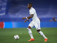 David Alaba centre-back of Real Madrid and Austria in action during the UEFA Champions League group F match between Real Madrid and RB Leipz...