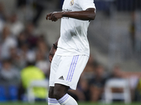 Eduardo Camavinga central midfield of Real Madrid and France during the UEFA Champions League group F match between Real Madrid and RB Leipz...