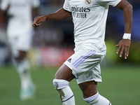 Rodrygo Goes right winger of Real Madrid and Brazil in action during the UEFA Champions League group F match between Real Madrid and RB Leip...