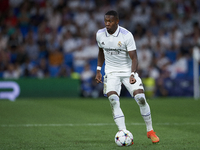 David Alaba centre-back of Real Madrid and Austria in action during the UEFA Champions League group F match between Real Madrid and RB Leipz...