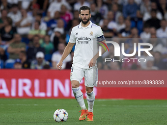 Nacho Fernandez centre-back of Real Madrid and Spain  in action during the UEFA Champions League group F match between Real Madrid and RB Le...