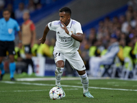 Rodrygo Goes right winger of Real Madrid and Brazil runs with the ball during the UEFA Champions League group F match between Real Madrid an...