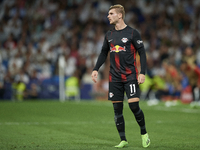 Timo Werner centre-forward Germany during the UEFA Champions League group F match between Real Madrid and RB Leipzig at Estadio Santiago Ber...