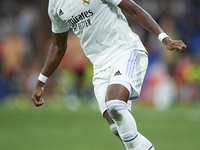 David Alaba centre-back of Real Madrid and Austria during the UEFA Champions League group F match between Real Madrid and RB Leipzig at Esta...