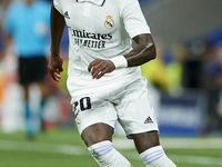 Vinicius Junior left winger of Real Madrid and Brazil in action during the UEFA Champions League group F match between Real Madrid and RB Le...