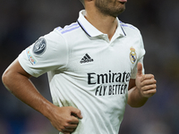 Marco Asensio right winger of Real Madrid and Spain celebrates after scoring his sides first goal during the UEFA Champions League group F m...