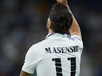 Marco Asensio right winger of Real Madrid and Spain celebrates after scoring his sides first goal during the UEFA Champions League group F m...