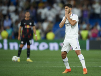 Marco Asensio right winger of Real Madrid and Spain celebrates after scoring his sides first goal during the UEFA Champions League group F m...