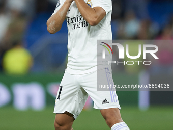 Marco Asensio right winger of Real Madrid and Spain celebrates after scoring his sides first goal during the UEFA Champions League group F m...