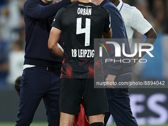 Marco Rose head coach of RB Leipziglament after the UEFA Champions League group F match between Real Madrid and RB Leipzig at Estadio Santia...