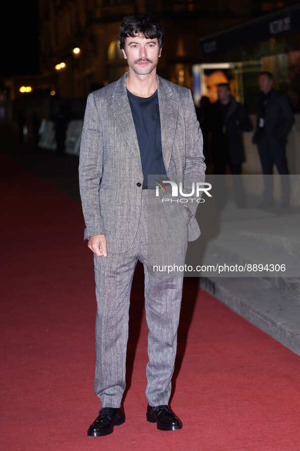 Javier Rey attended the red carpet at the  Historias para no contar at the 70th edition of the San Sebastian International Film Festival on...