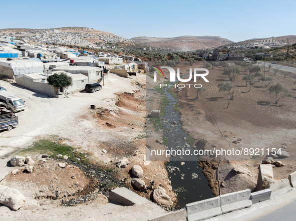 Several cases of cholera were recorded in northwestern Syria, where pictures show pools of contaminated water in front of tents for the disp...