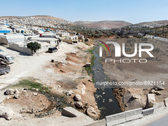 Several cases of cholera were recorded in northwestern Syria, where pictures show pools of contaminated water in front of tents for the disp...