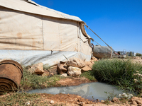 Several cases of cholera were recorded in northwestern Syria, where pictures show pools of contaminated water in front of tents for the disp...