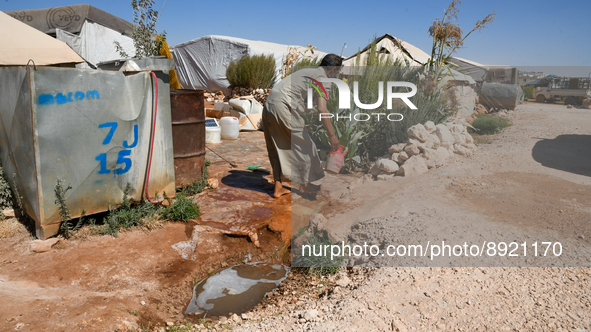 Several cases of cholera were recorded in northwestern Syria, where pictures show pools of contaminated water in front of tents for the disp...