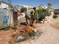 Several cases of cholera were recorded in northwestern Syria, where pictures show pools of contaminated water in front of tents for the disp...