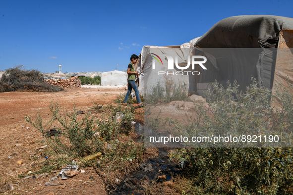 Several cases of cholera were recorded in northwestern Syria, where pictures show pools of contaminated water in front of tents for the disp...