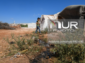 Several cases of cholera were recorded in northwestern Syria, where pictures show pools of contaminated water in front of tents for the disp...