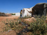 Several cases of cholera were recorded in northwestern Syria, where pictures show pools of contaminated water in front of tents for the disp...