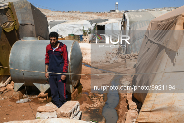 Several cases of cholera were recorded in northwestern Syria, where pictures show pools of contaminated water in front of tents for the disp...