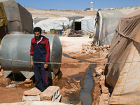 Several cases of cholera were recorded in northwestern Syria, where pictures show pools of contaminated water in front of tents for the disp...