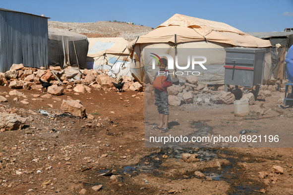 Several cases of cholera were recorded in northwestern Syria, where pictures show pools of contaminated water in front of tents for the disp...