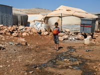 Several cases of cholera were recorded in northwestern Syria, where pictures show pools of contaminated water in front of tents for the disp...