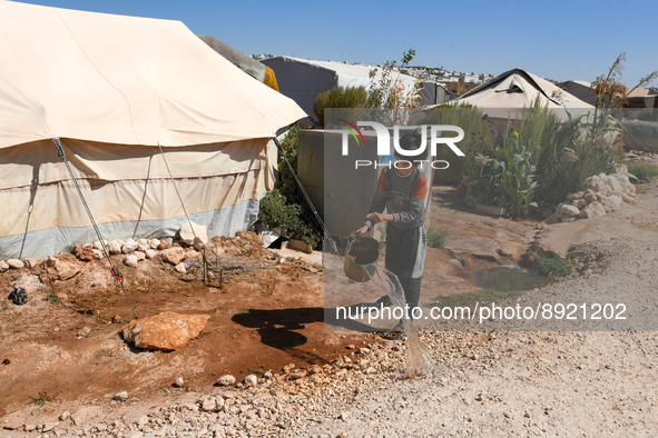 Several cases of cholera were recorded in northwestern Syria, where pictures show pools of contaminated water in front of tents for the disp...