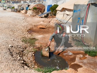 Several cases of cholera were recorded in northwestern Syria, where pictures show pools of contaminated water in front of tents for the disp...