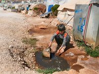 Several cases of cholera were recorded in northwestern Syria, where pictures show pools of contaminated water in front of tents for the disp...