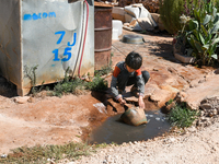 Several cases of cholera were recorded in northwestern Syria, where pictures show pools of contaminated water in front of tents for the disp...