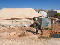 Several cases of cholera were recorded in northwestern Syria, where pictures show pools of contaminated water in front of tents for the disp...